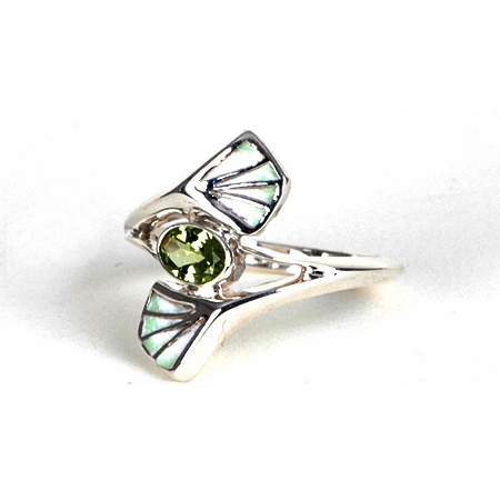 Bague Shakudo Péridot