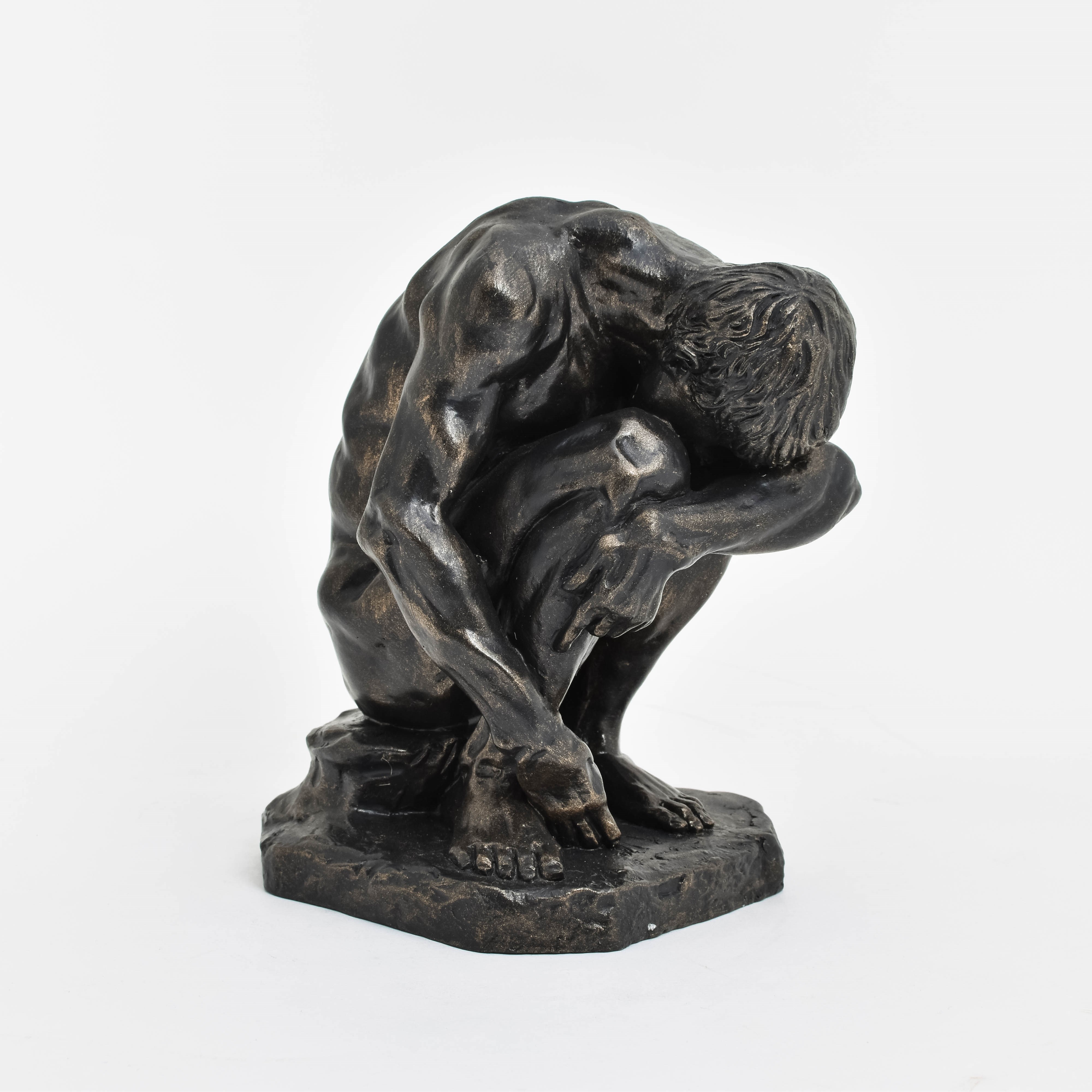 Sculpture Homme accroupi