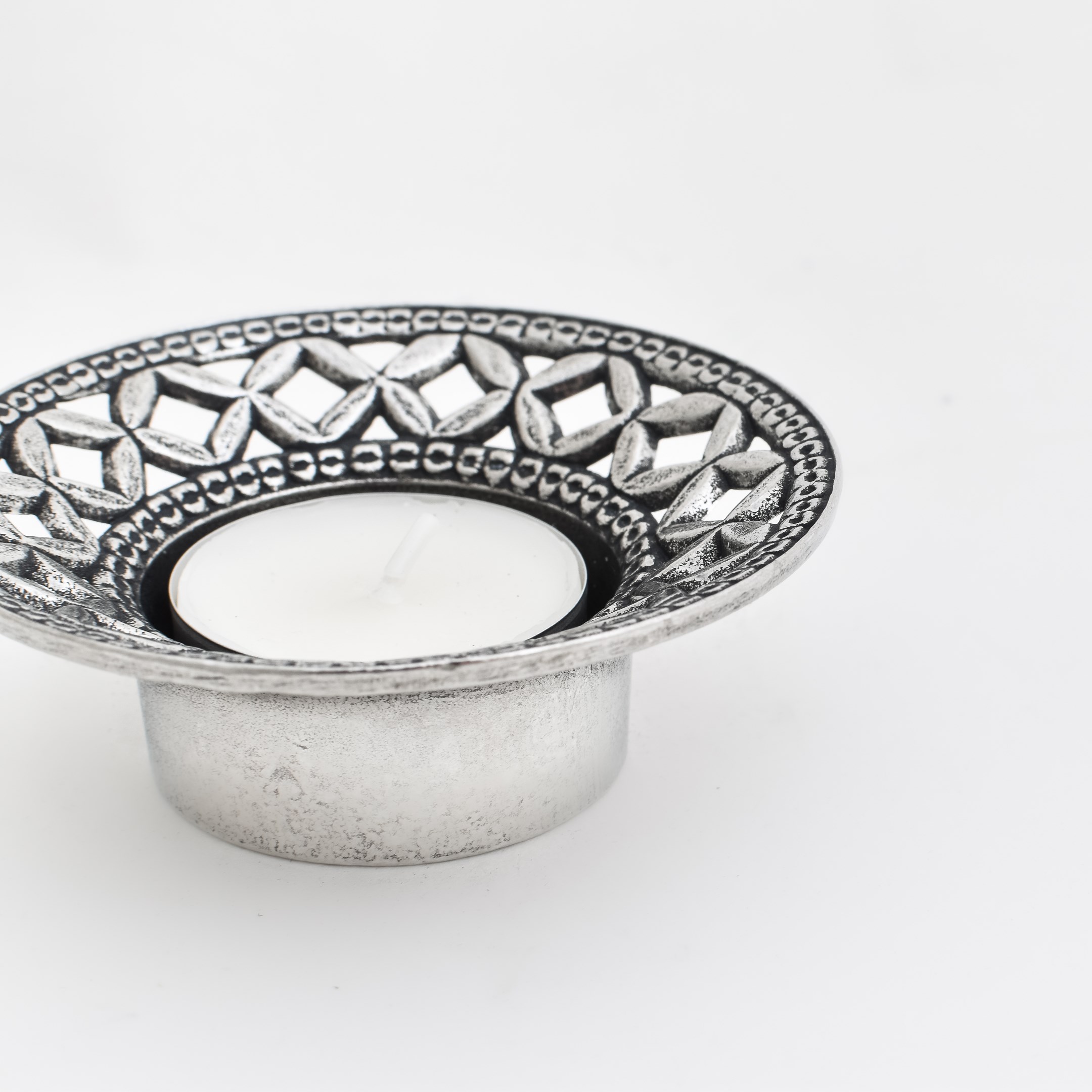 Porte-bougie diamant classique pour bougie à thé