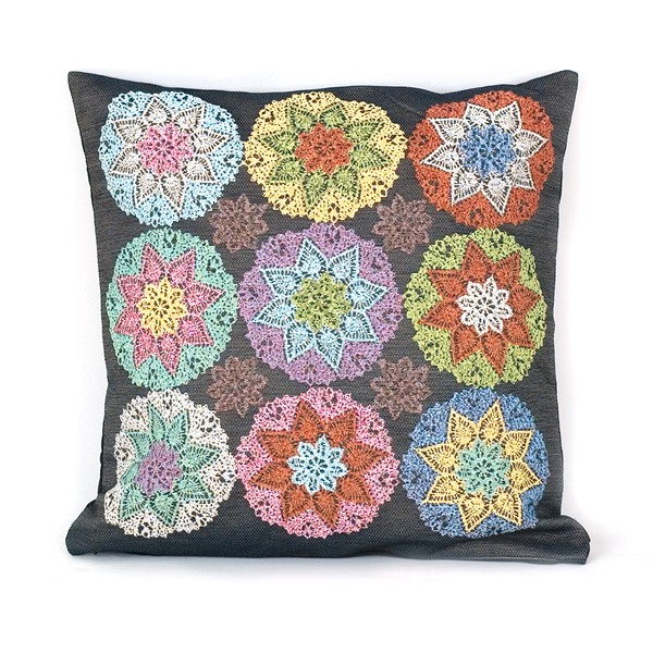 Coussin Crochet Semi-Crochet