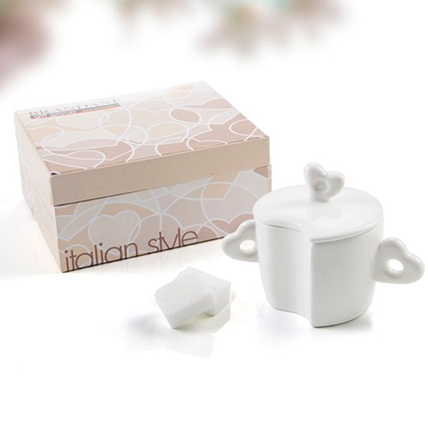 Bol à sucre en porcelaine Coeur