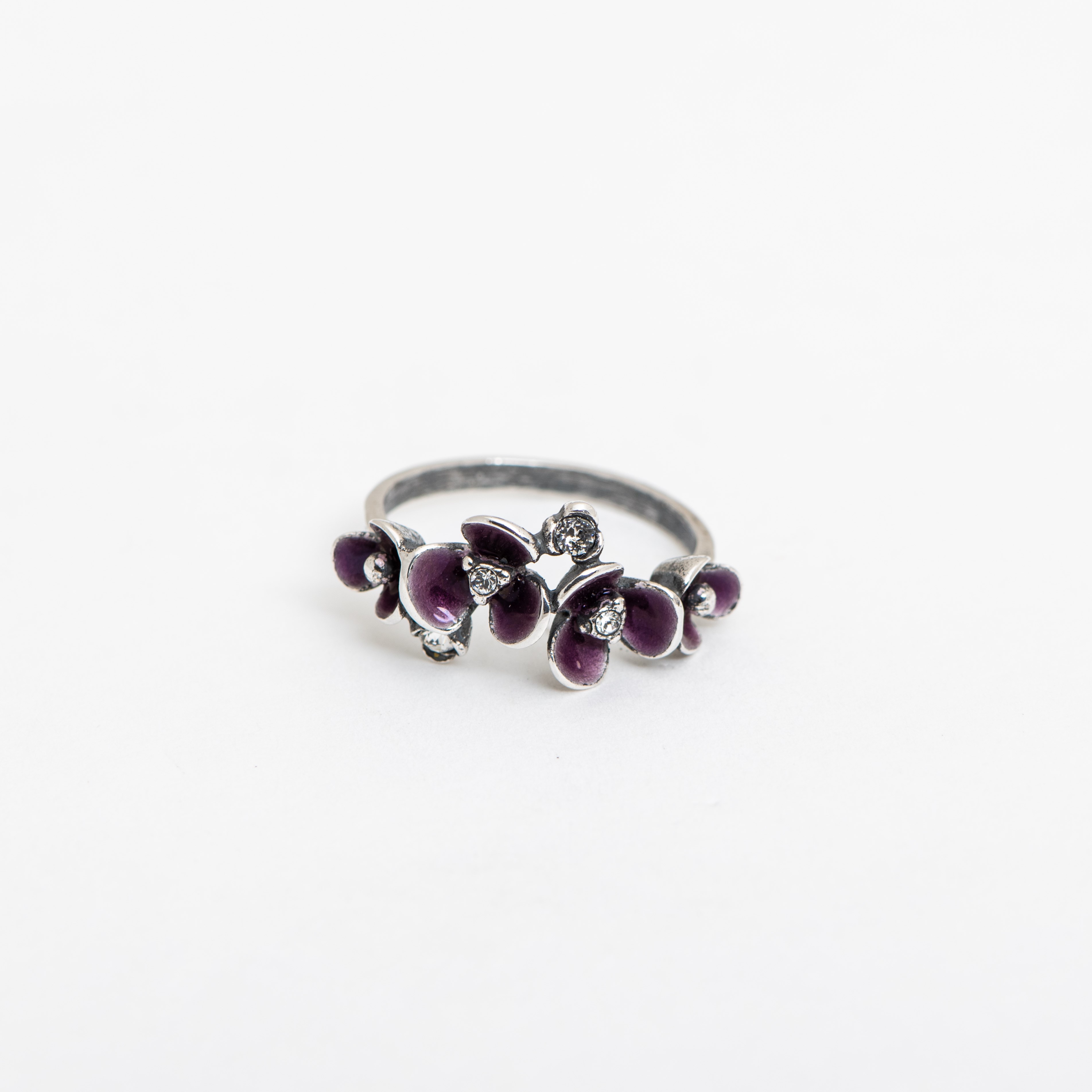  Bague Fleur violette