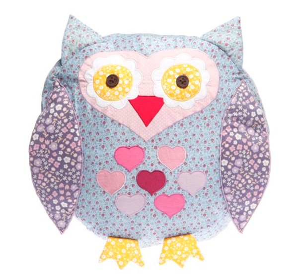 Coussin Chouette à plomb