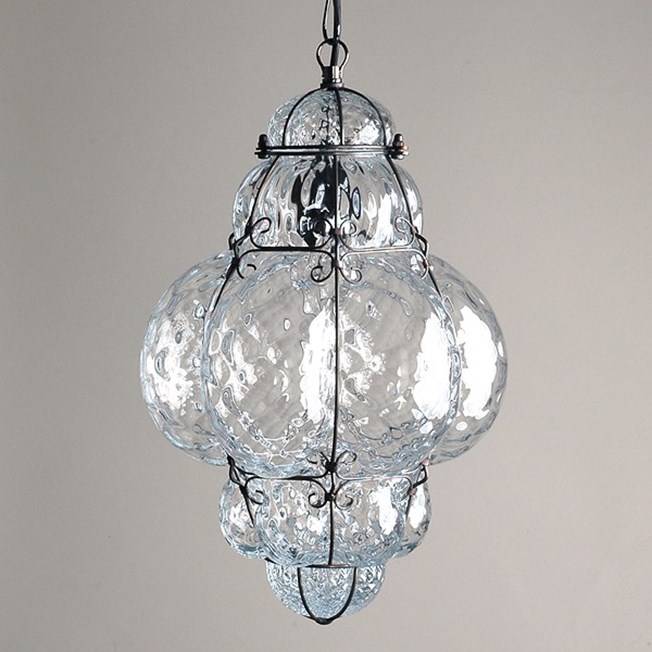 Lampe suspendue vénitienne Medium Bellezza Transparent