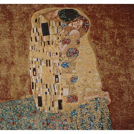 Tapisserie Gustav Klimt Le Baiser sans bordure Tapisserie Tapisserie Gustav Klimt Le Baiser sans bordure Tapisserie