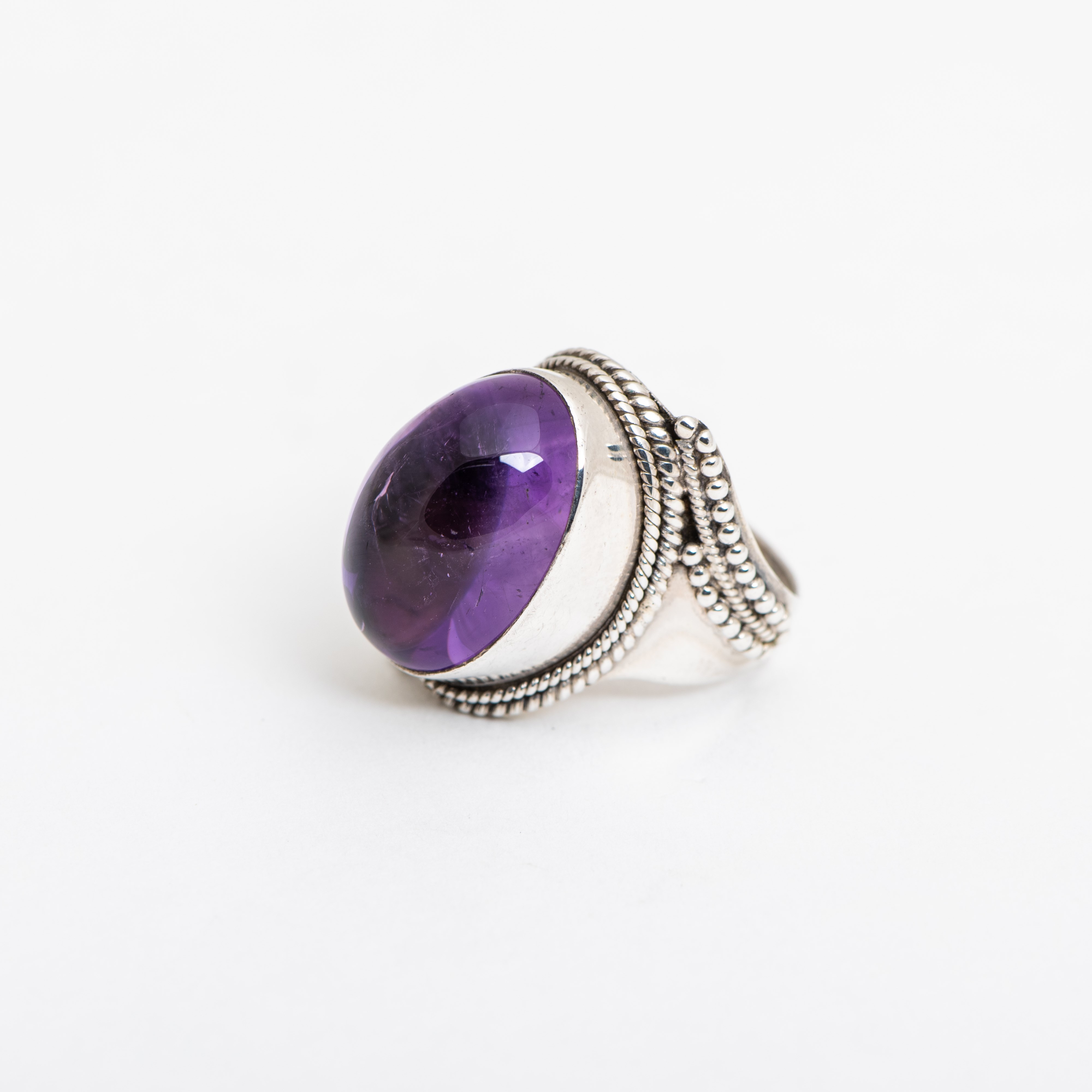 Bague Ovale Améthyste