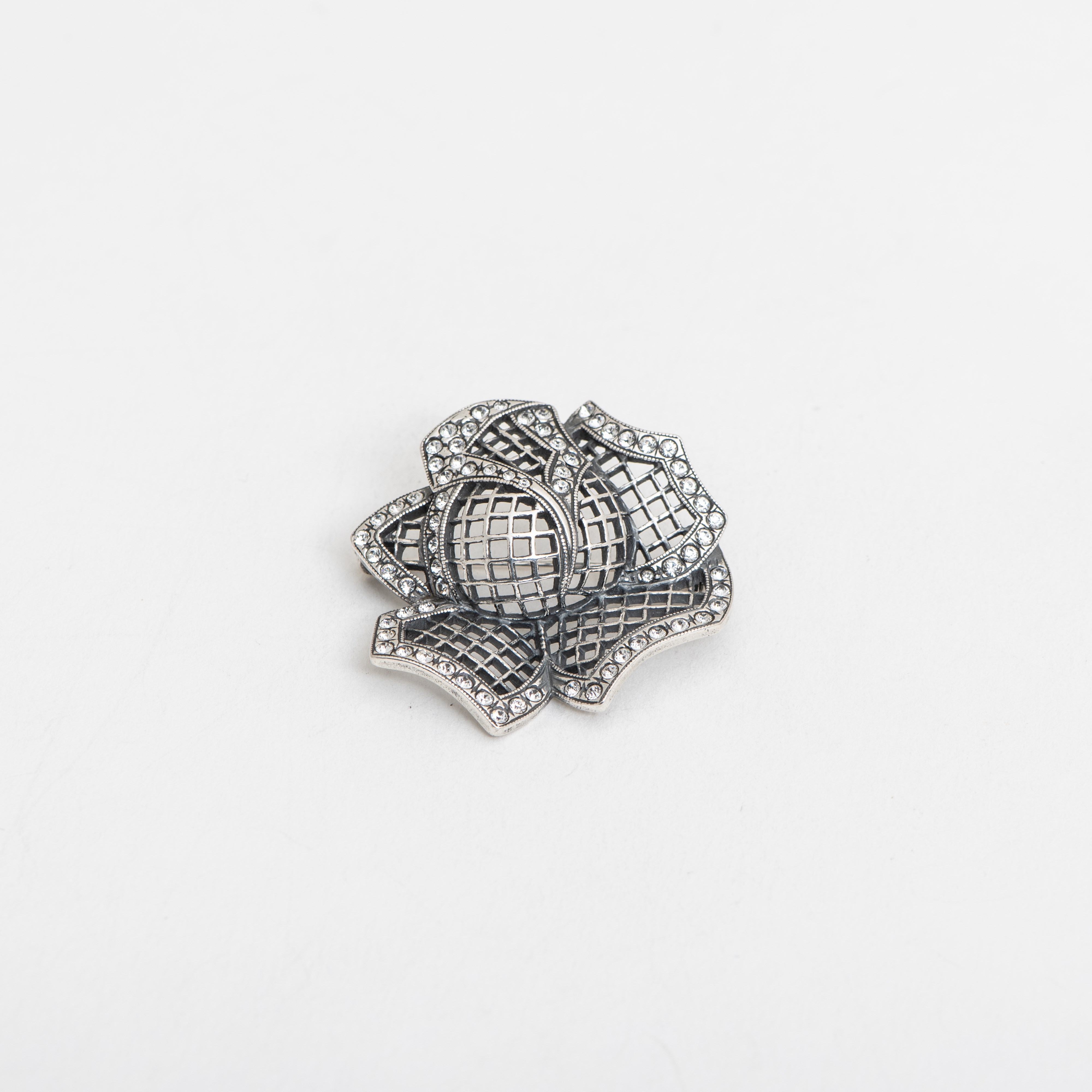 Broche Rose en Tulle