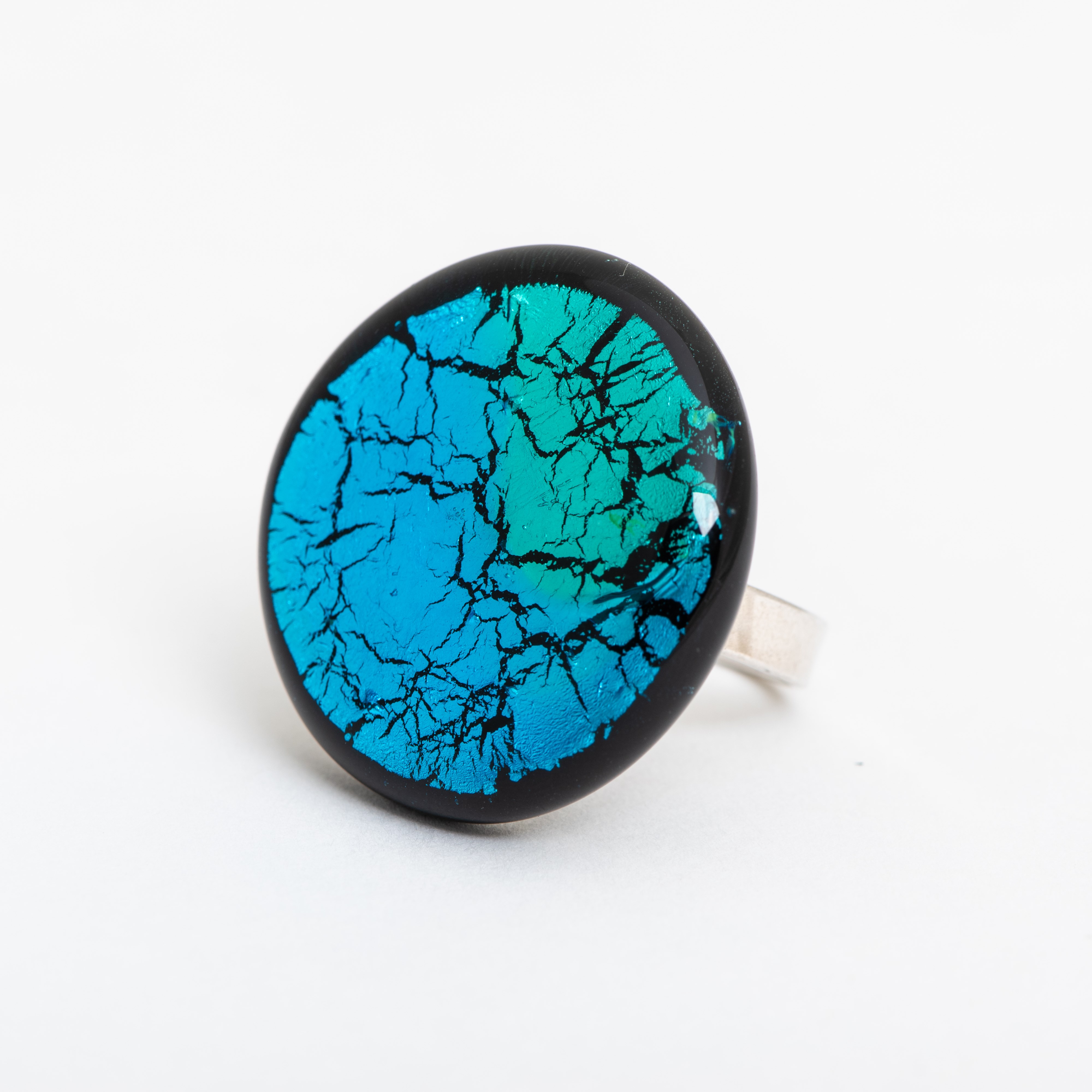 Bague Minuit Lune Aqua/Turquoise