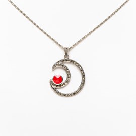 Collier Lune Rouge