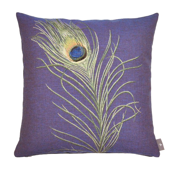 Coussin Plume de Paon | Violet