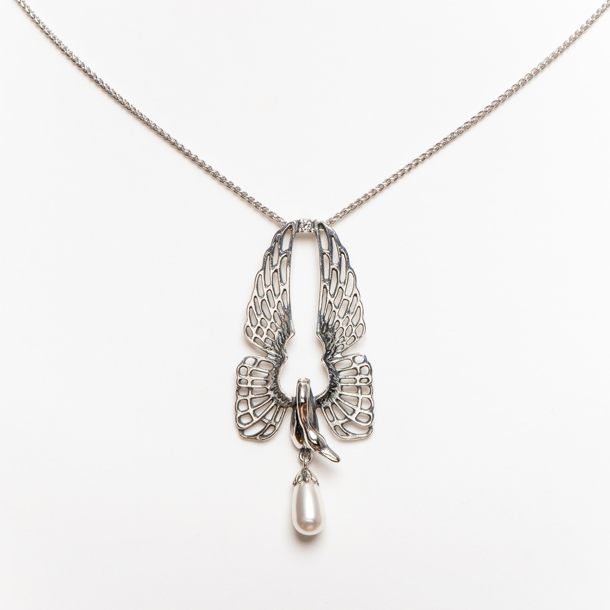 Collier Cygne Argent
