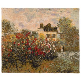 Maison tapisserie murale et jardin de Monet