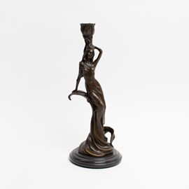 Bougeoir en bronze / Sculpture Carmen