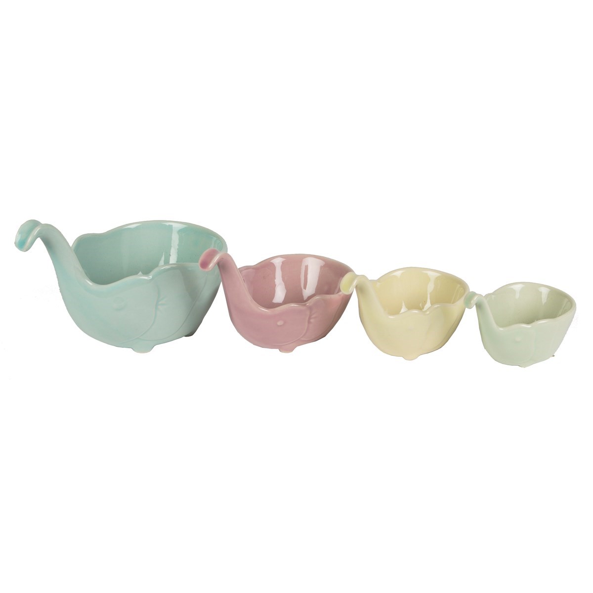 Set de 4 tasses à mesurer éléphant