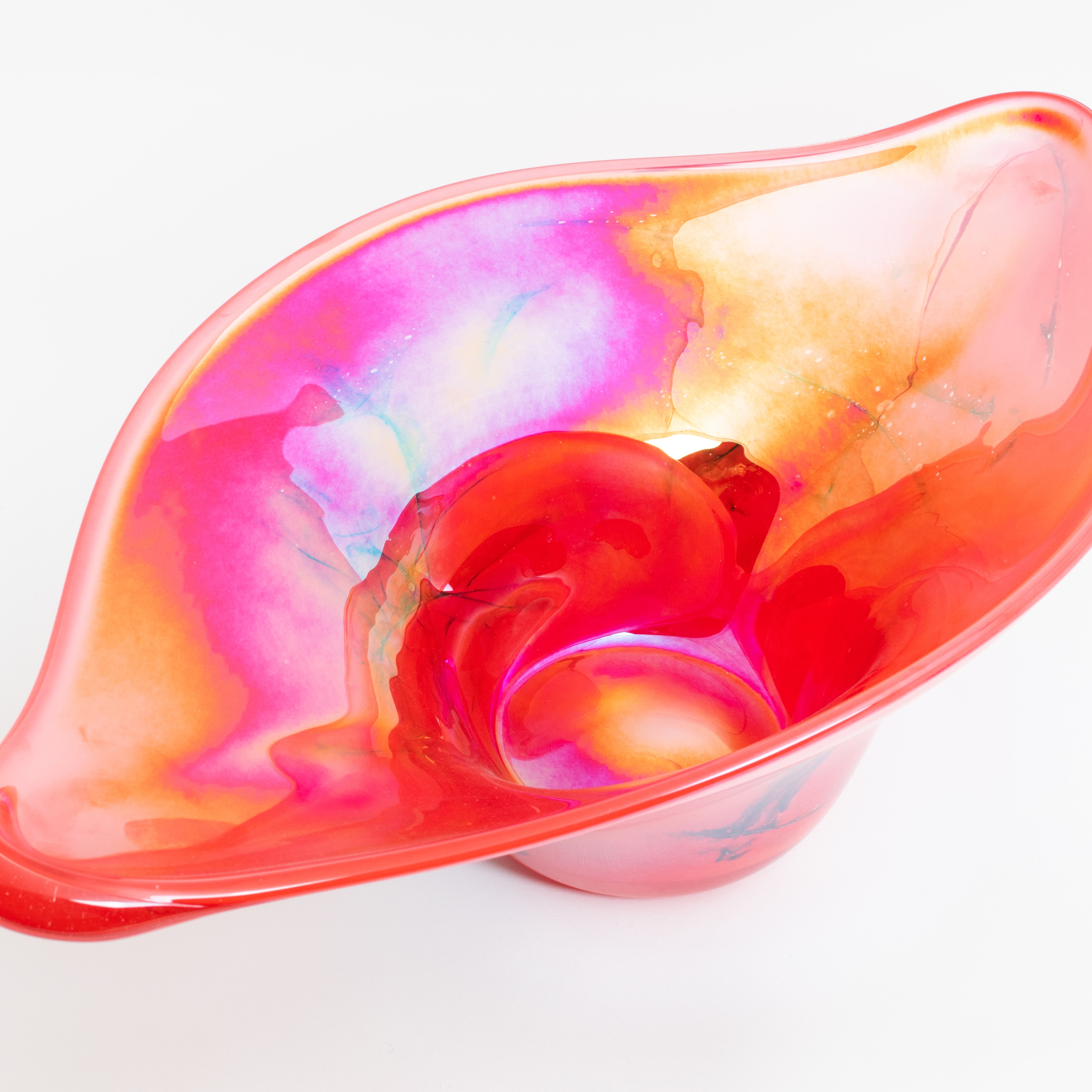 Bol en verre/ Objet Emotion Rouge