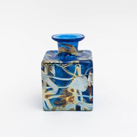 Vase Vase Art Nouveau enchevêtrement Petit Bleu