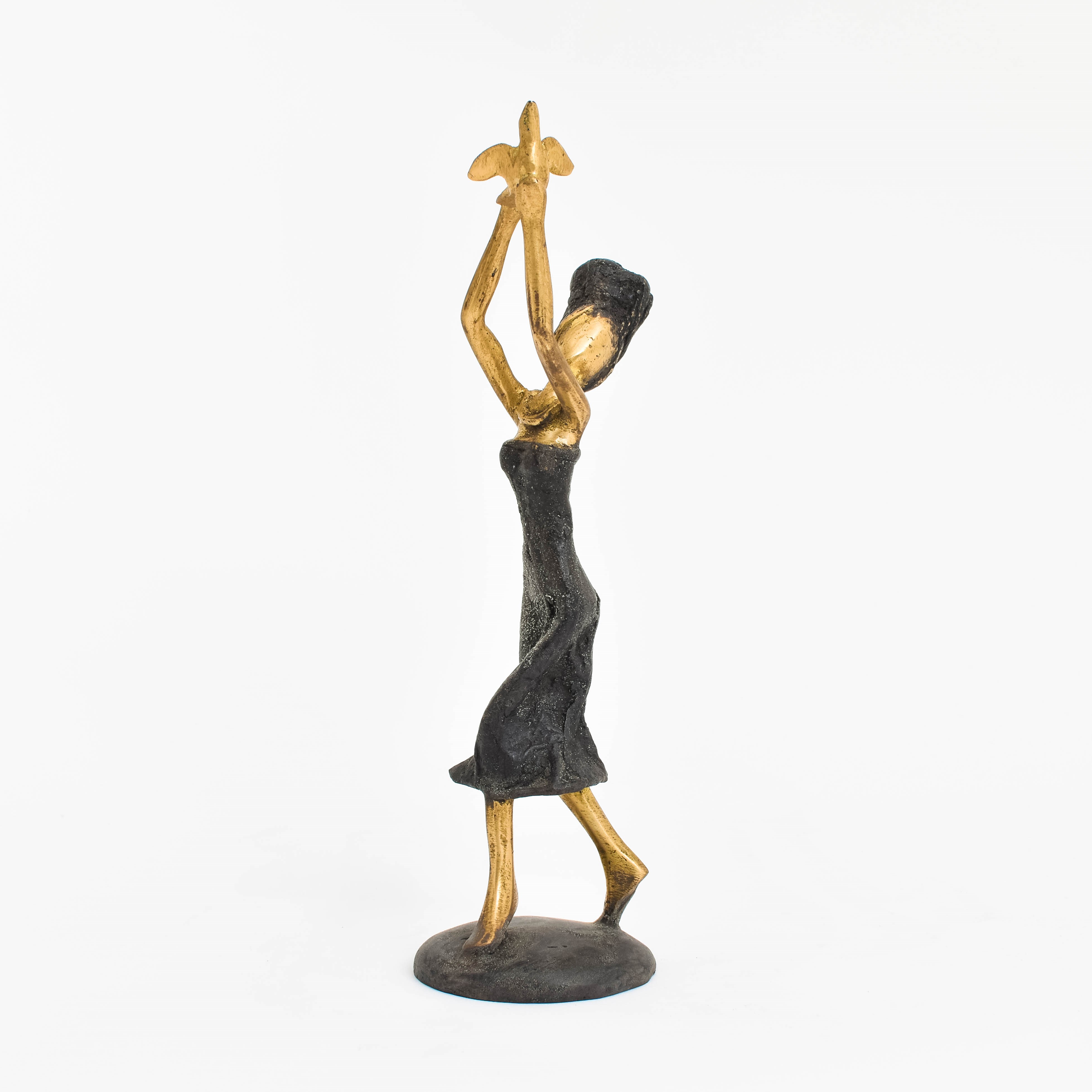 Sculpture en bronze / Oiseau d'or 
