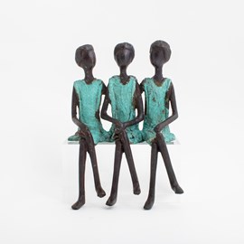 Sculpture en bronze Together