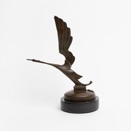 Sculpture en bronze Cigogne Art Déco