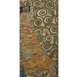 Tapisserie Klimt The Expectation Gold Petit