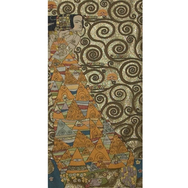 Tapisserie Klimt The Expectation Gold Petit