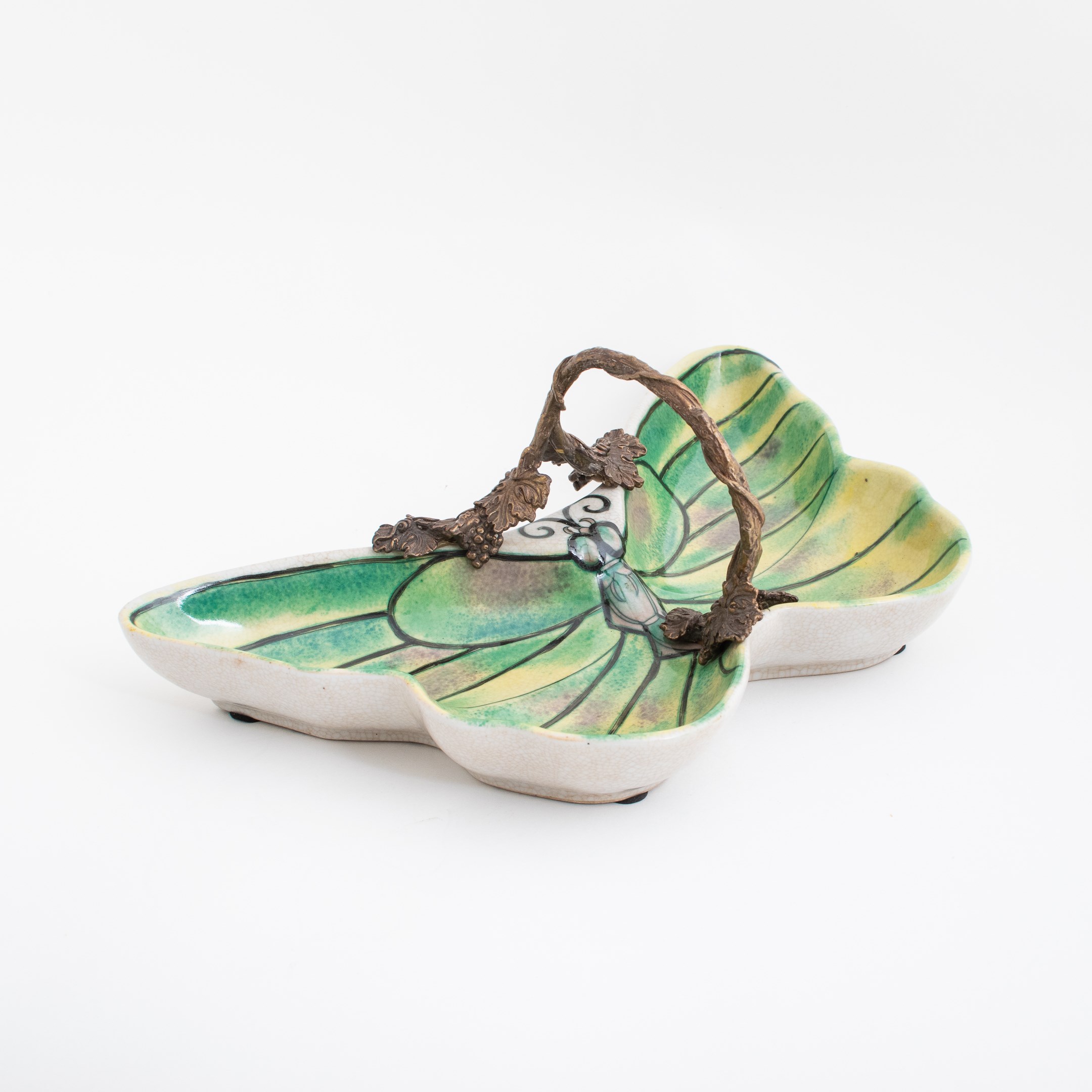 Art Nouveau Plat à papillons