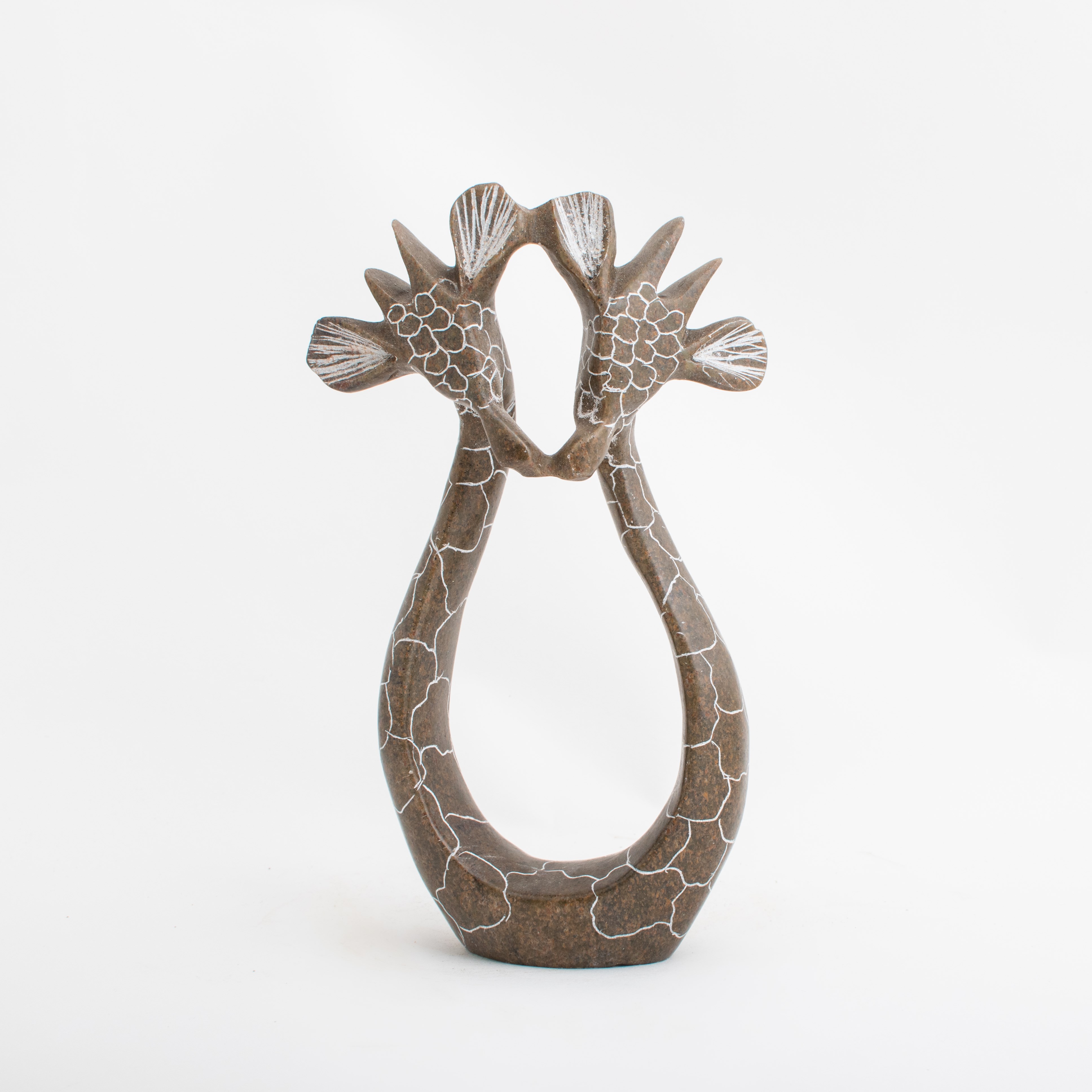 Sculpture paire de girafes