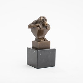 Sculpture en bronze Singe Stylisé