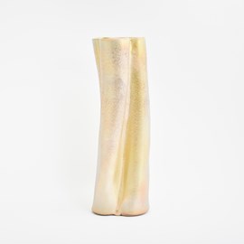 Vase en céramique Deining - or clair