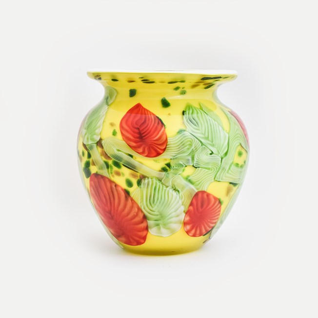 Vase en verre Fleur abstraite