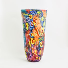 Vase en verre Explosion de couleurs