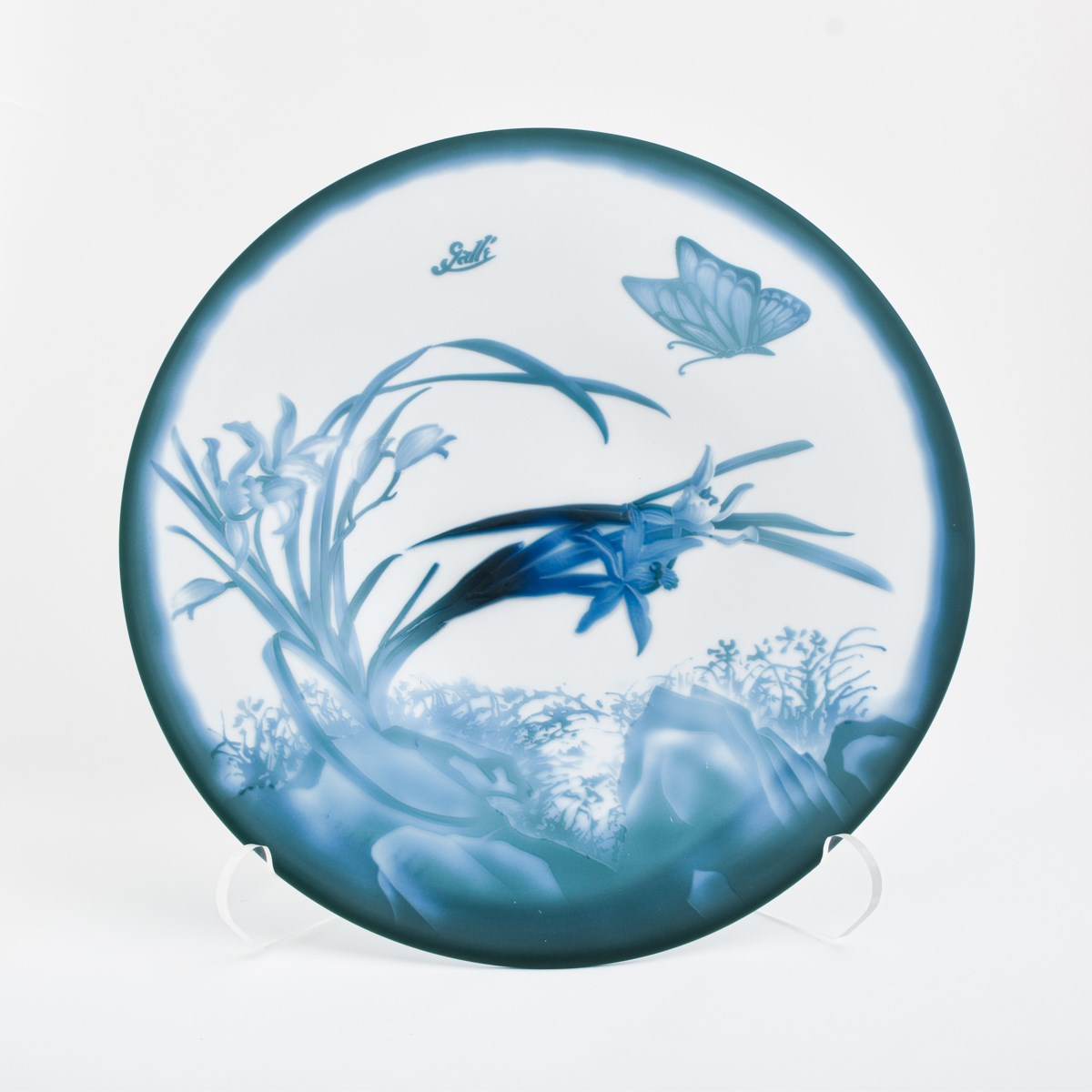 Bol en verre Orchidée