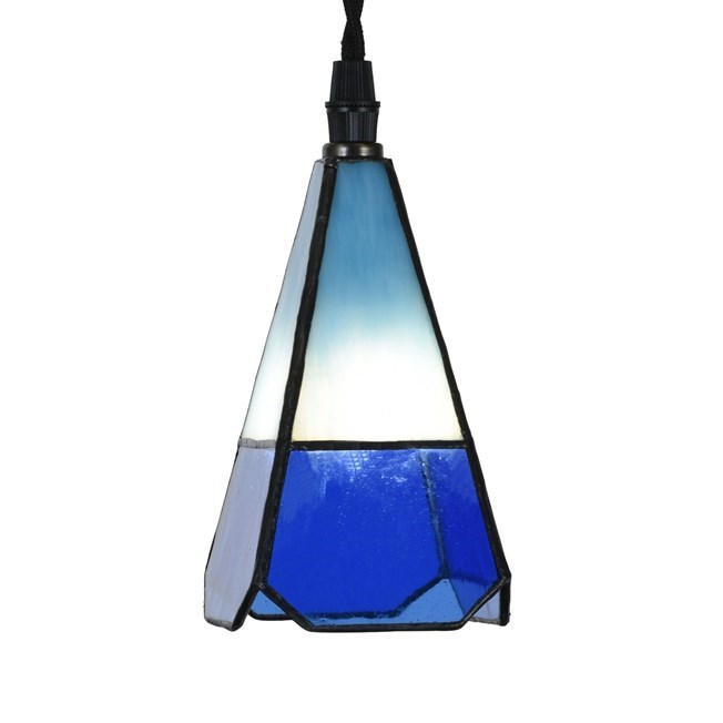 Lampe Tiffany créative sur cordon en lin Solid