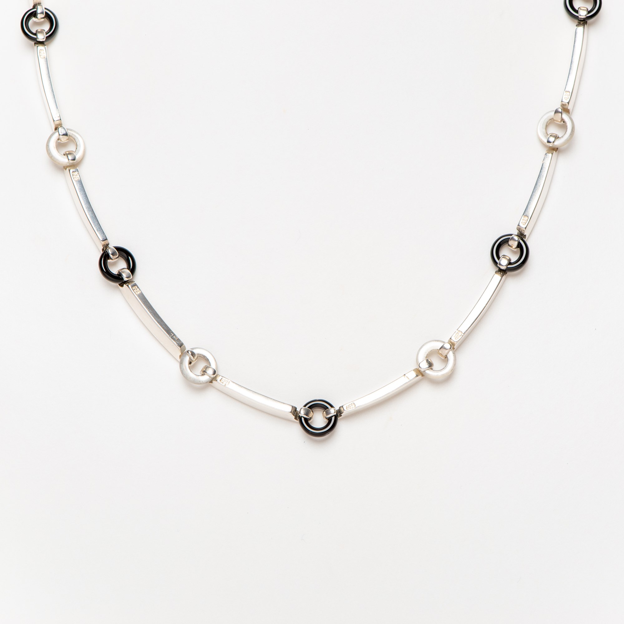 Collier de l'Amitié Onyx & Nacre