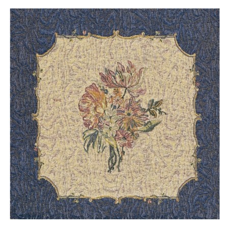 Coussin Chenonceaux avec bouquet