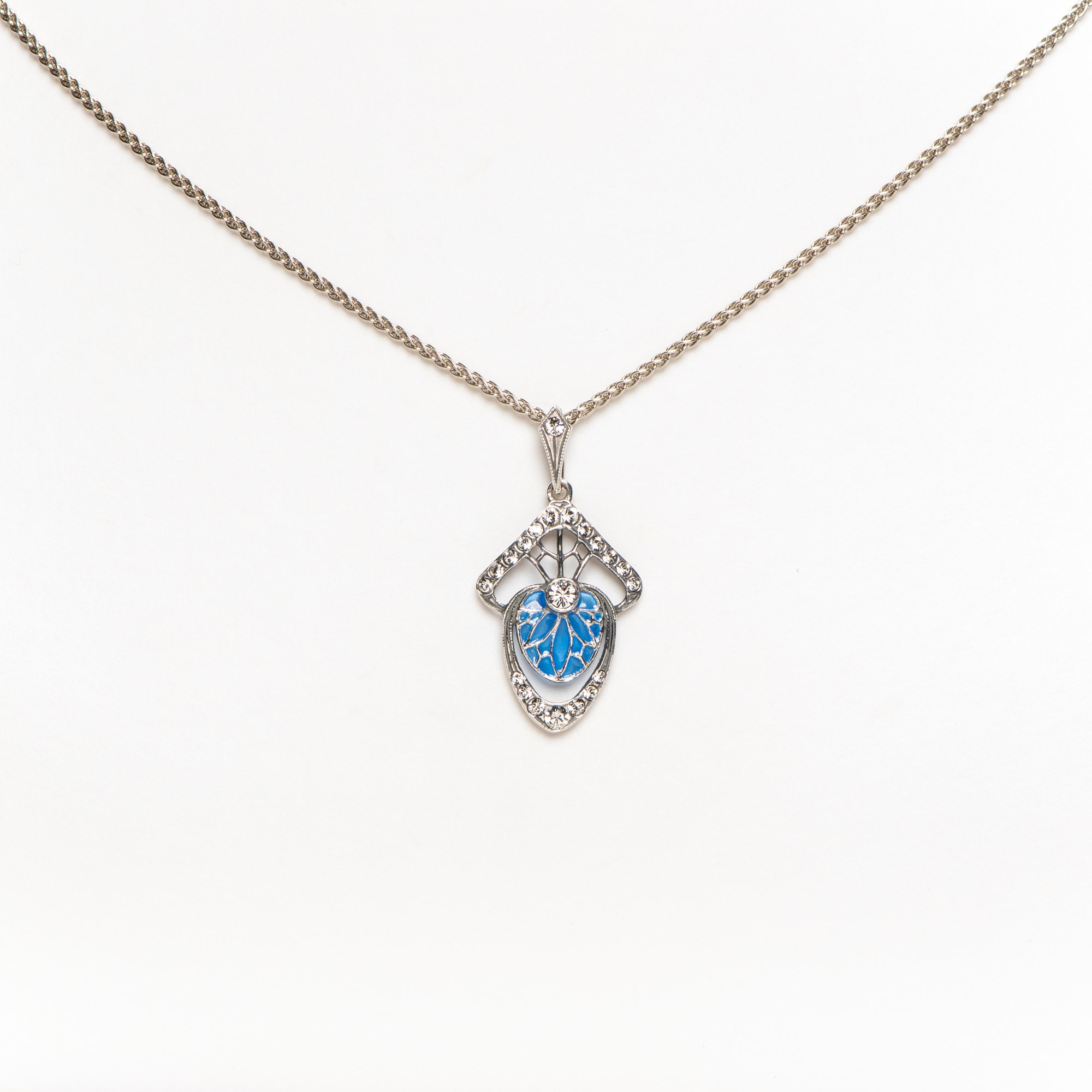 Collier Émail Bleu Vanmij