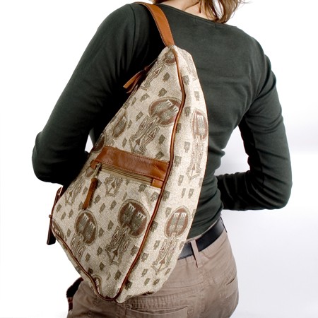 Sac à bandoulière Worldwide Lotus Flower Black
