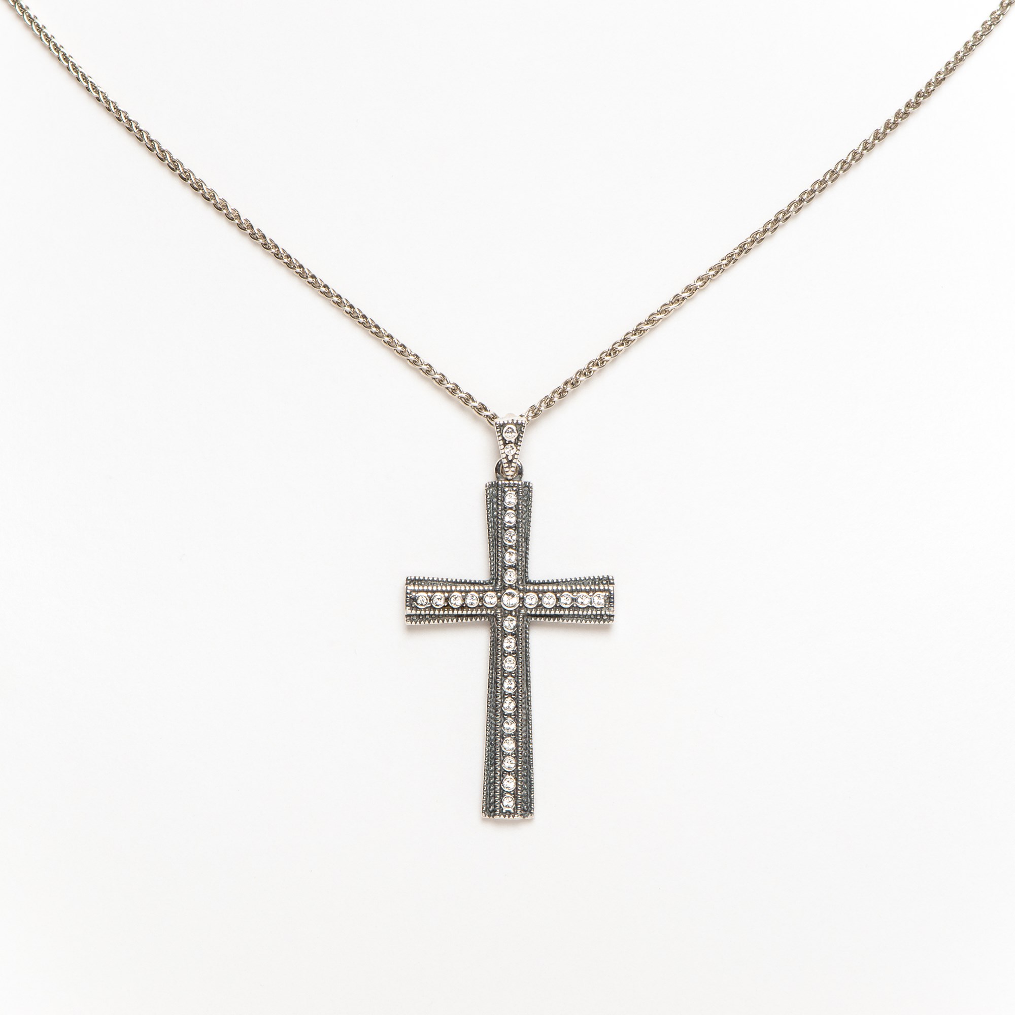 Pendentif Crucifix avec cristaux Swarovski
