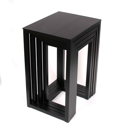 Satztische - Tables d'appoint Multifonctionnelles Noir (Original Wittmann)