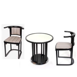 Set original Fledermaus/ Table basse et 2 chaises