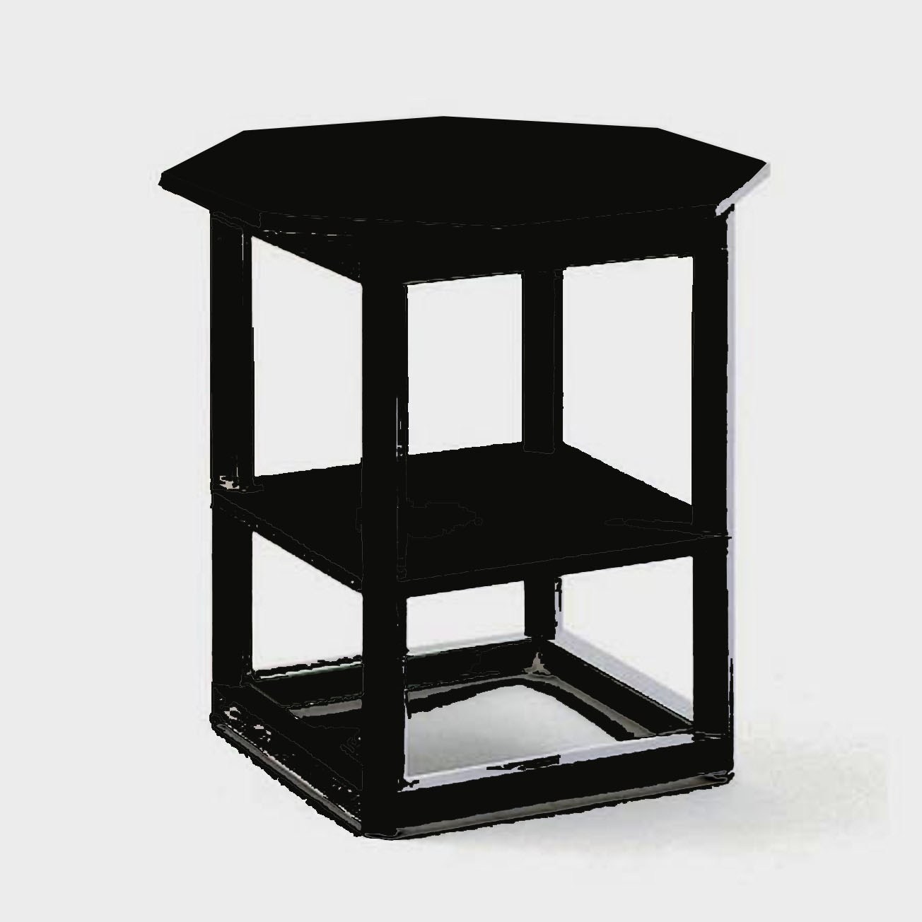 Geometric Art Nouveau Table d'appoint Purkersdorf - NOIR