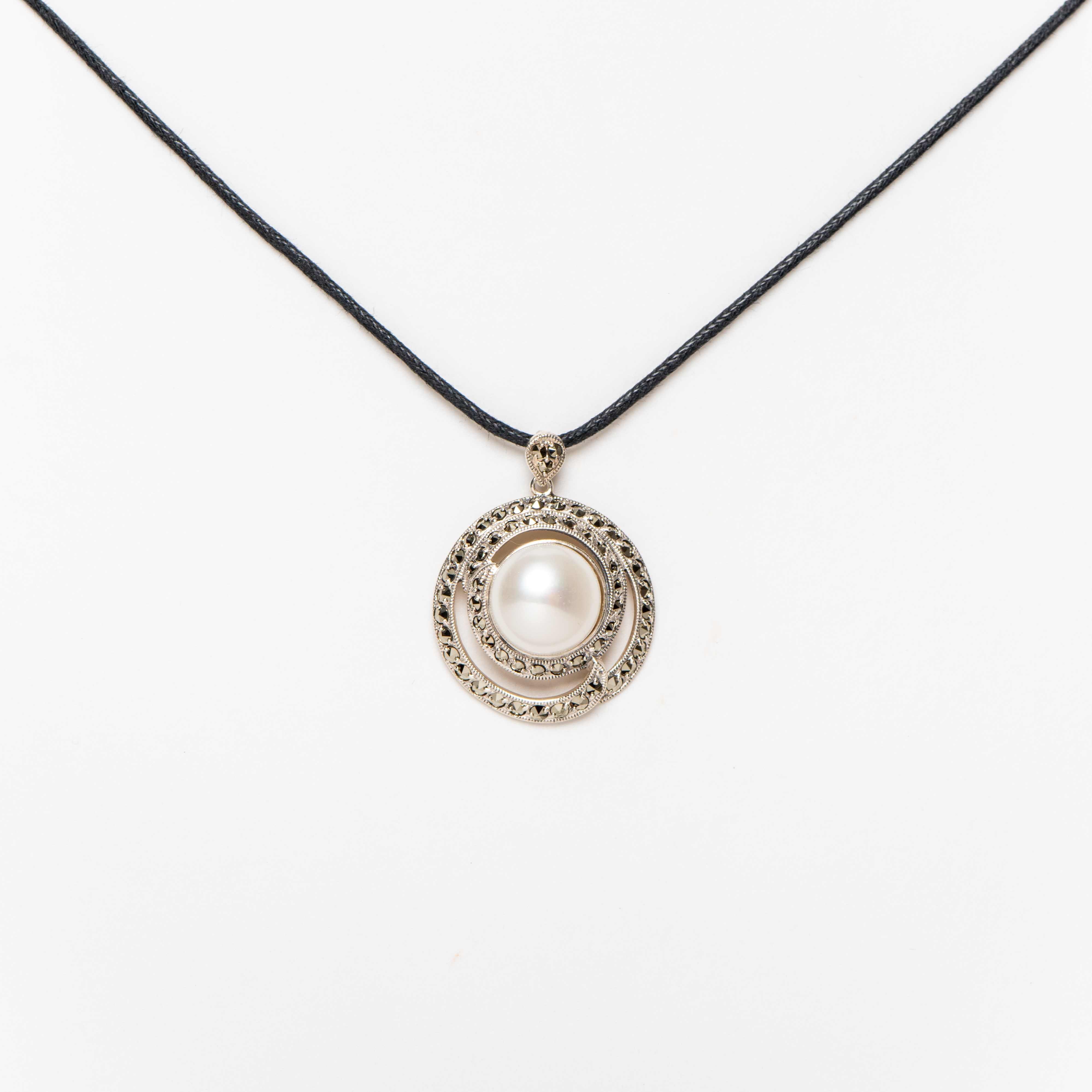 Pendentif Marcasite Cercle