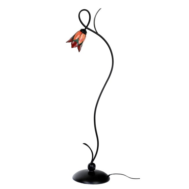 Tiffany Lampadaire Lovely Flower Red