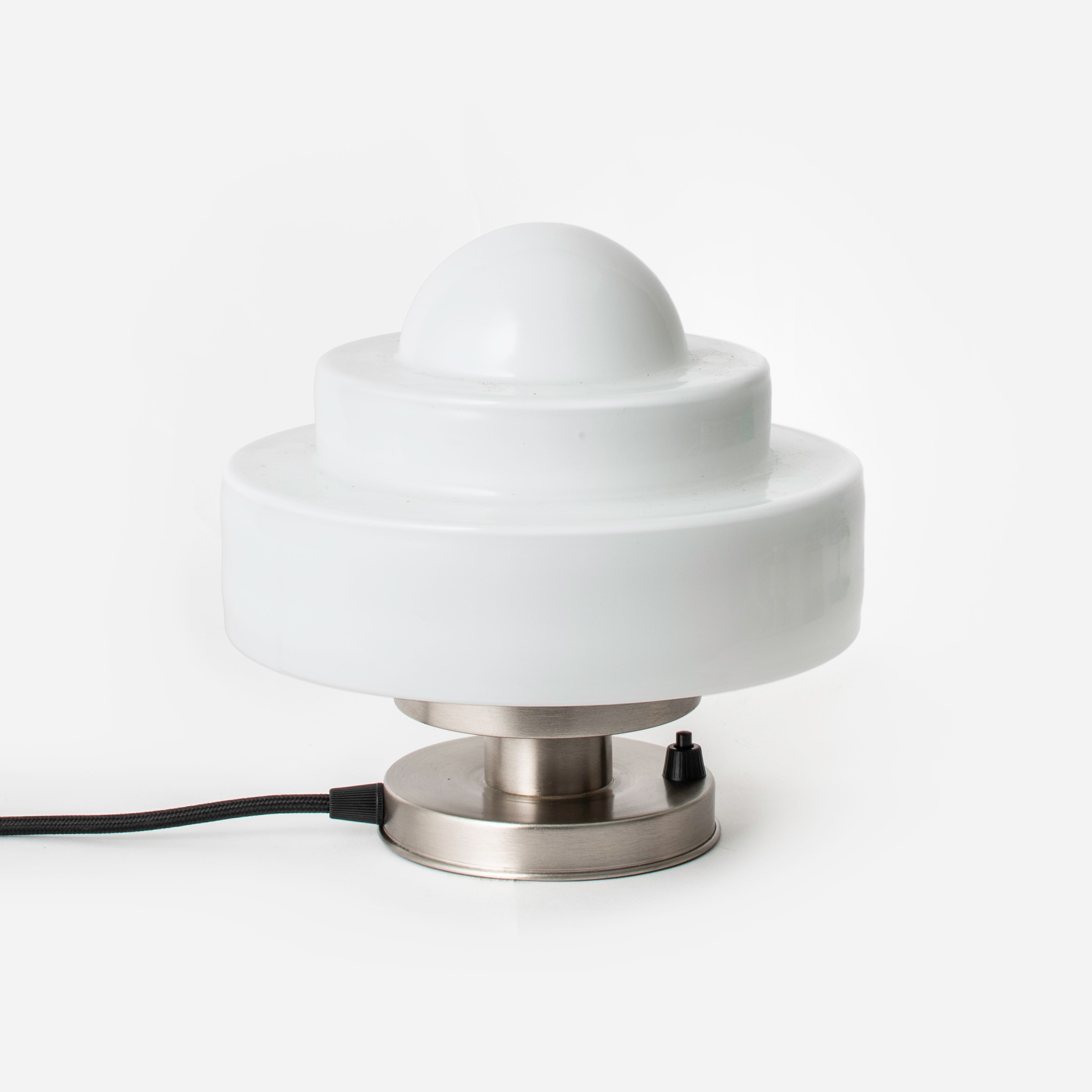 Lampe de Table Lorm 20's Nickel Mat