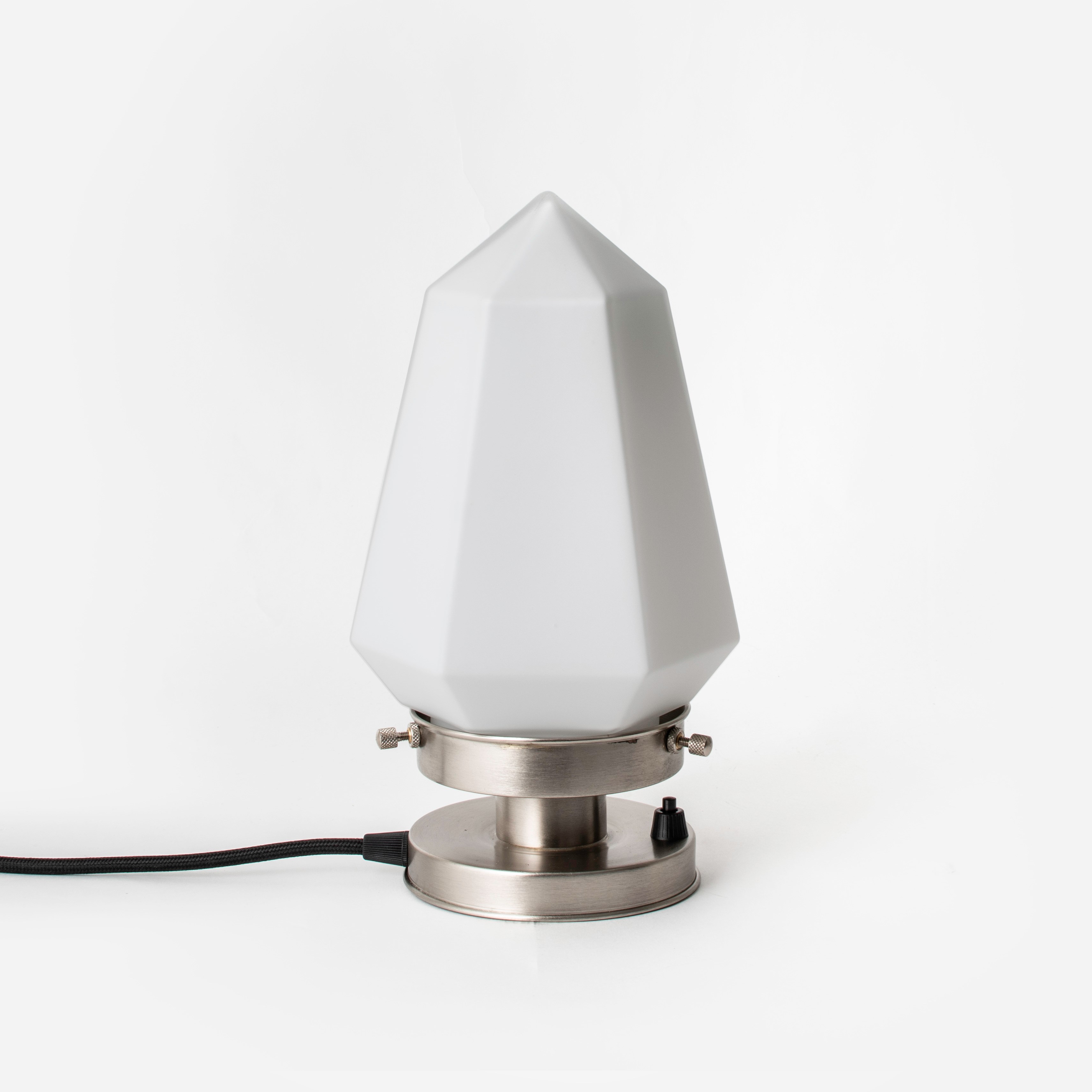Lampe de Table Brilliant 20's Nickel Mat