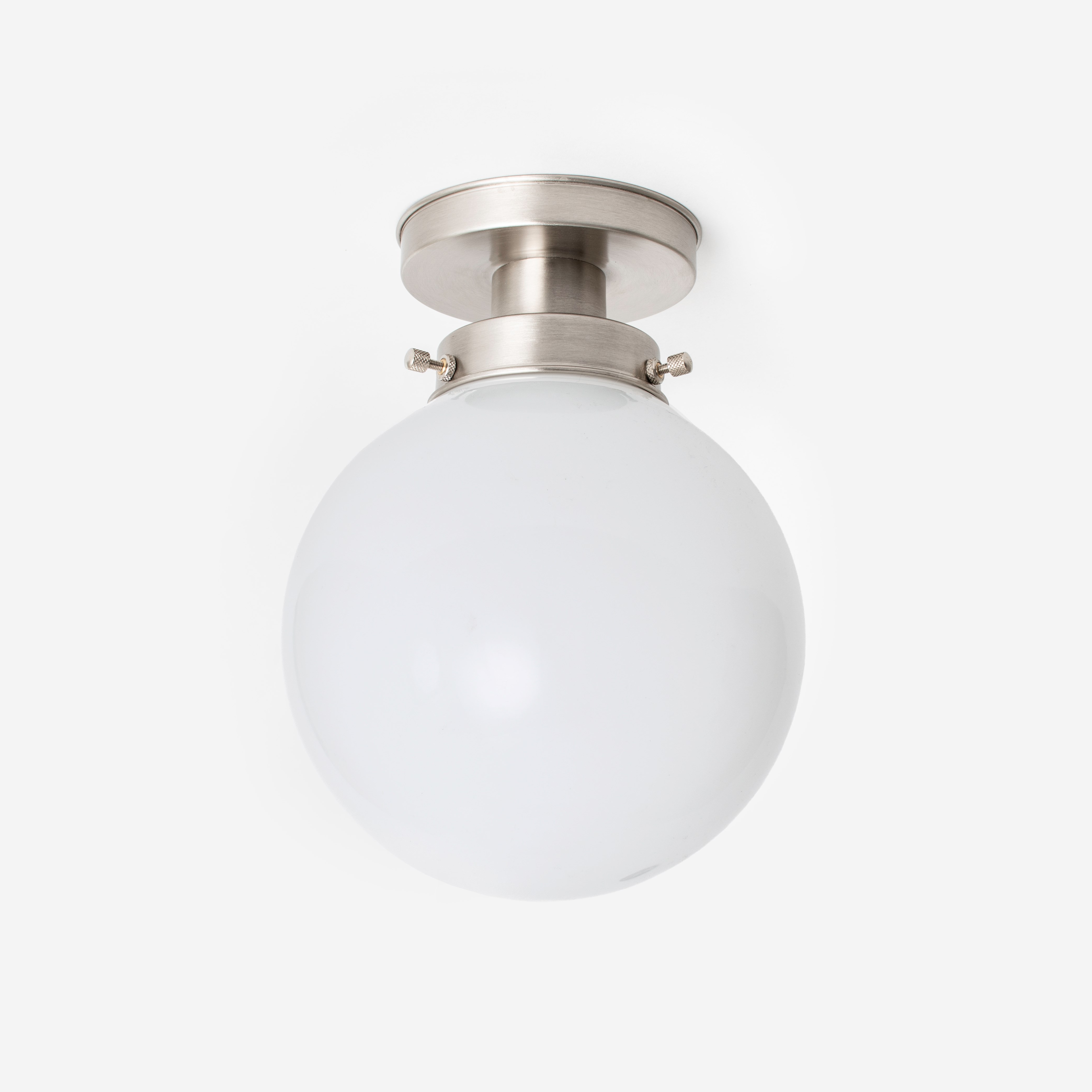 Plafonnier Globe Ø 20 20's Nickel Mat