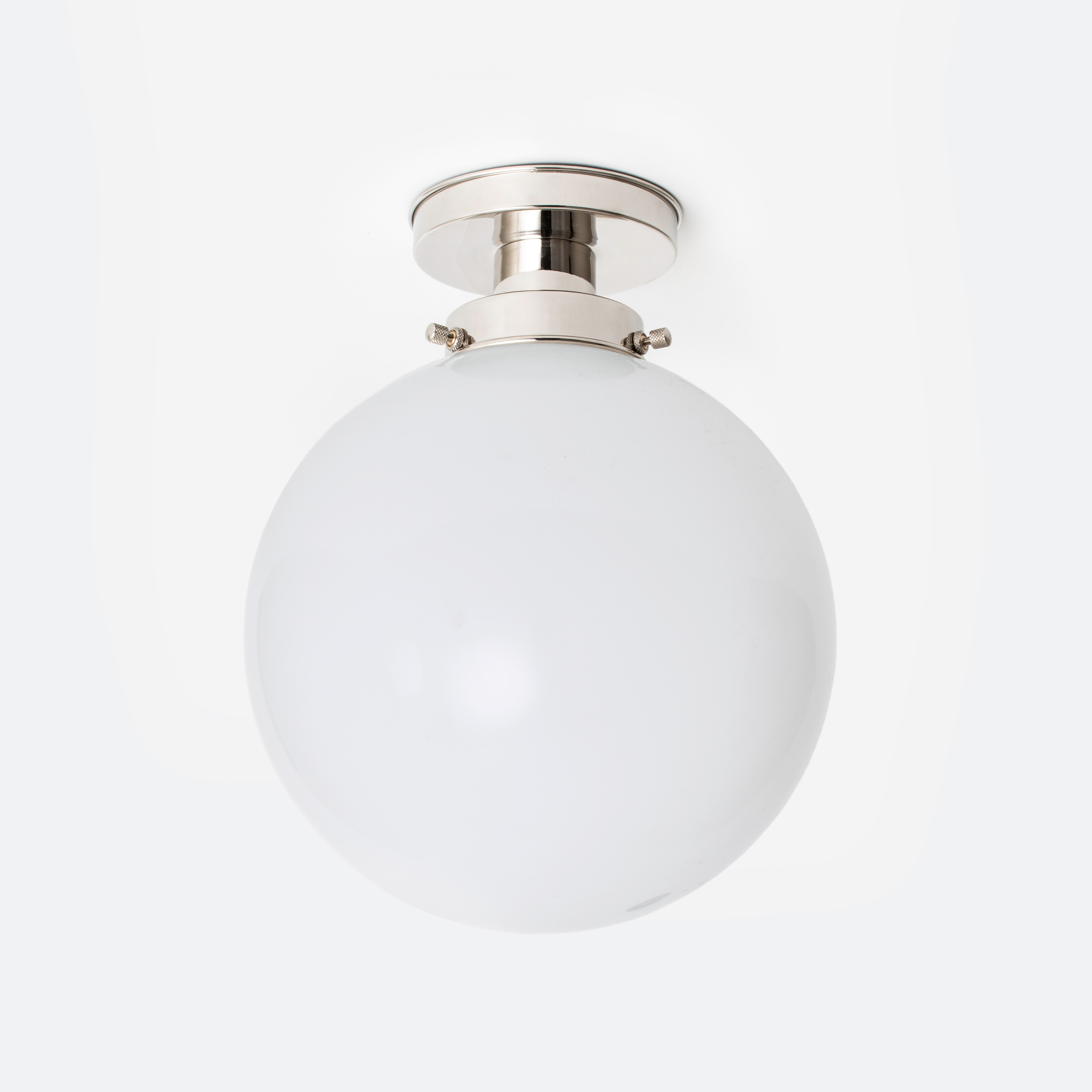 Plafonnier Globe Ø 25 20's Nickel