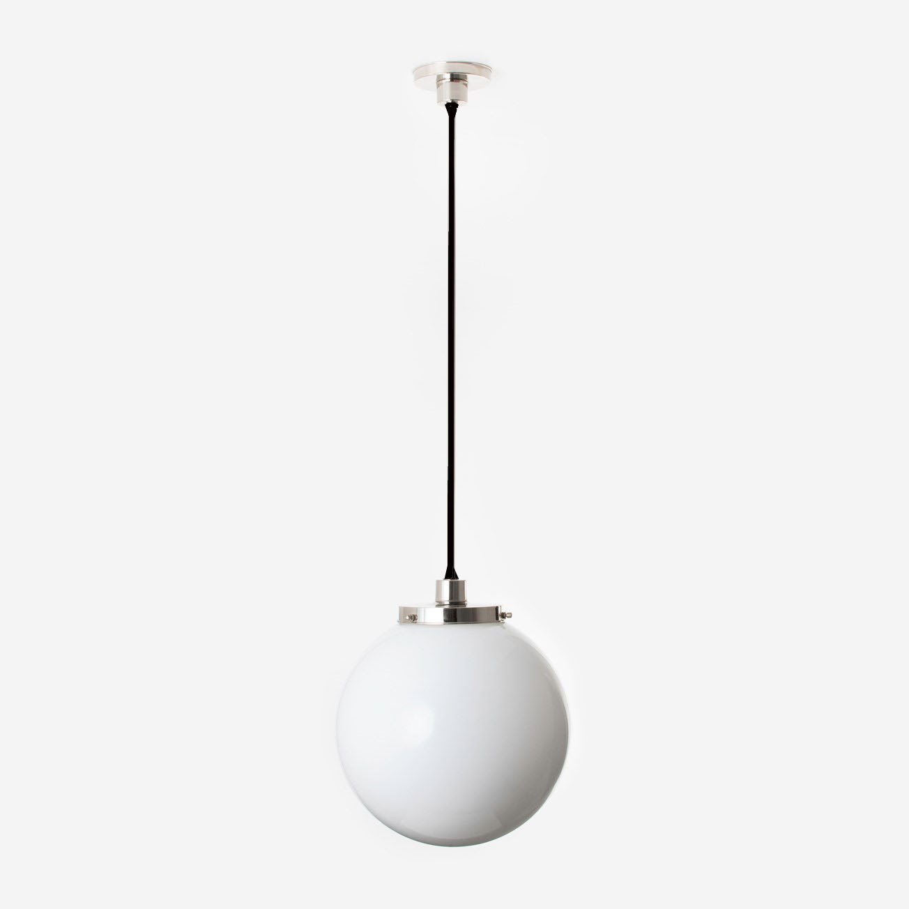 Lampe Suspendue Globe 30 Ø 20's Nickel