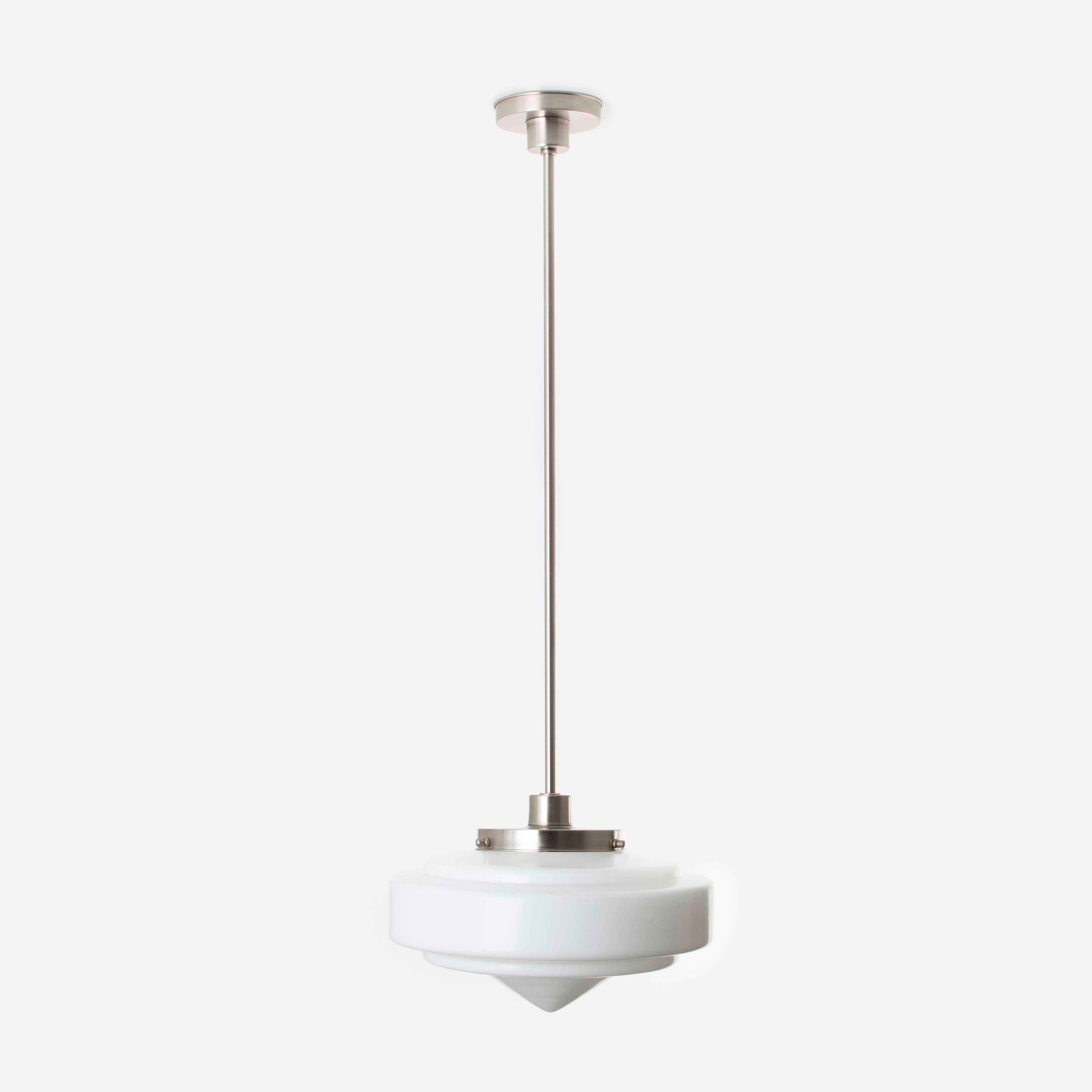 Lampe Suspendue Pointy Stairs 20's Nickel Mat