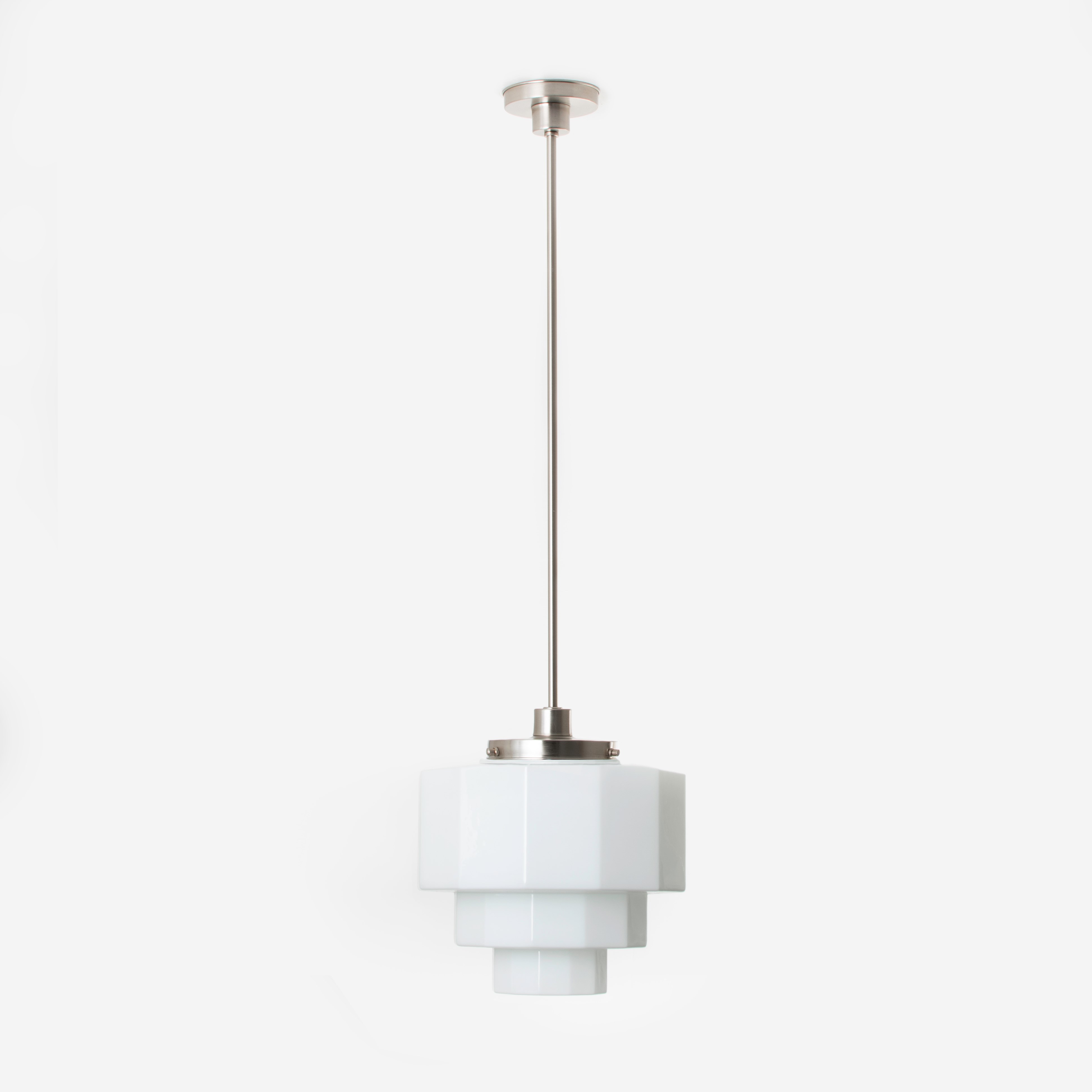Lampe Suspendue Dodecagon 20's Nickel Mat